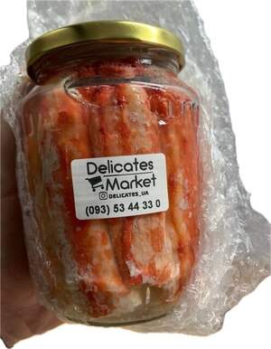 Мʼясо краба королівського перша фаланга 520г Мʼясо краба королівського перша фаланга 520г